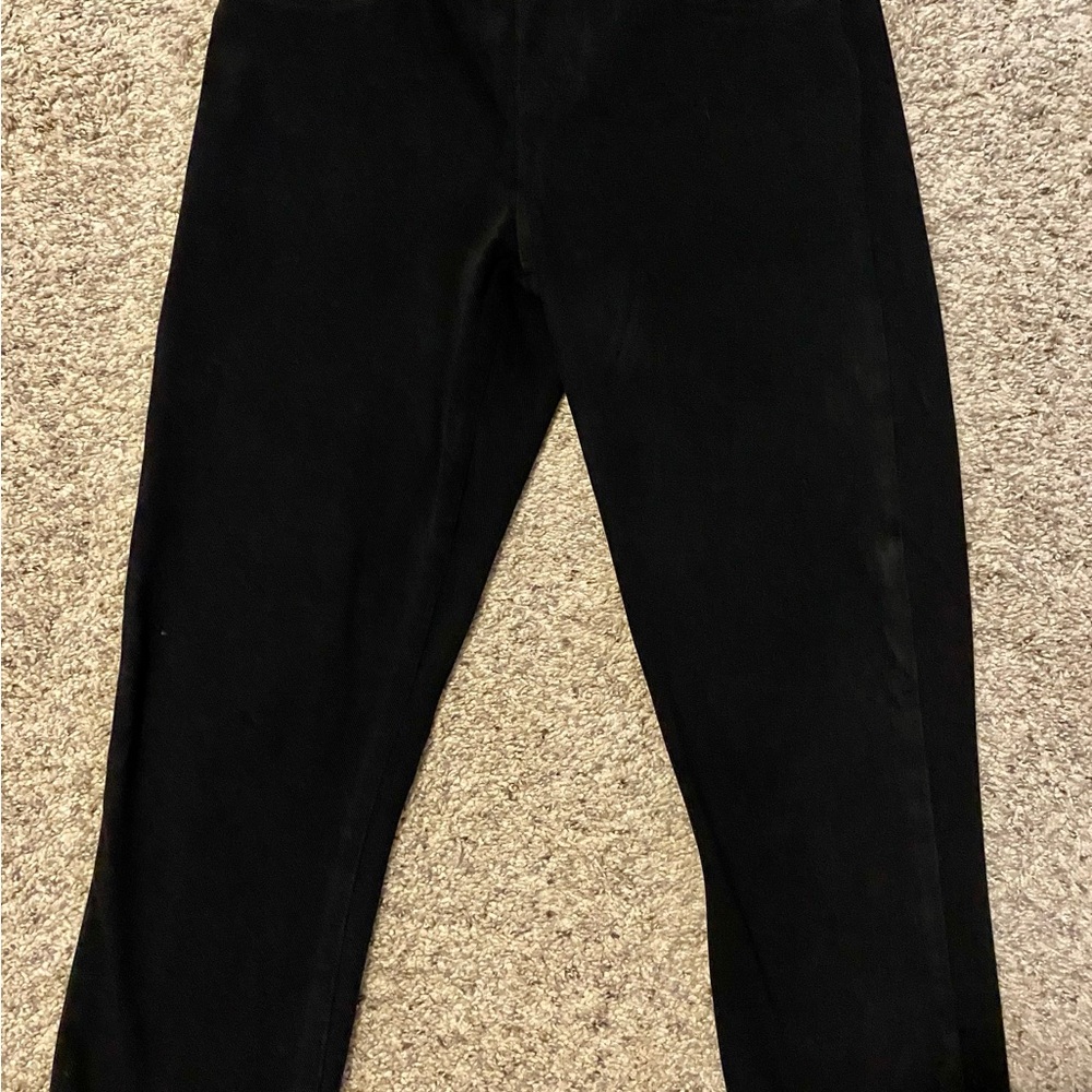 SPANX Women's Black Straight Leg Jeanish Leggings